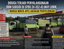 Diduga Terjadi Penyalahgunaan BBM Subsidi di SPBU 24-352-43 Way Lunik, Warga Minta Kapolda Lampung Tindak Tegas !!