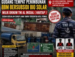 Diduga Kebal Hukum Gudang Penimbunan Minyak Bersubsidi Jenis Bio di Milik Oknum TNI AL Inisial HT Warga Minta Kapolda Lampung Tindak Tegas !!