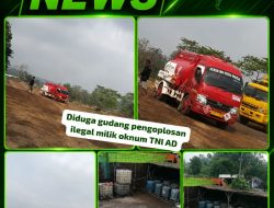 Diduga Gudang BBM Ilegal Milik Oknum TNI AD Inisial AN, Bebas Beraktivitas Terlihat Tanki Merah Putih Keluar Masuk, Serta Terlihat Puluhan Tekmon Kapasitas 100 Liter